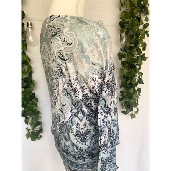 One World Y2K Green Half Sleeve Top Women's Large - Picture 7 of 11